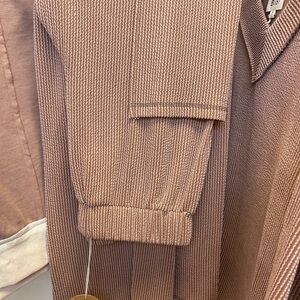 Peanut butter color ribbed loungewear pants size medium